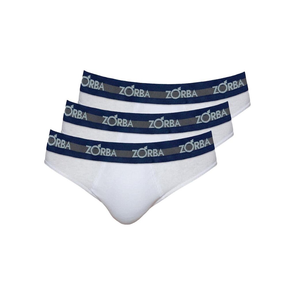 Kit com 3 Cuecas Slip Zorba 0764 Preto