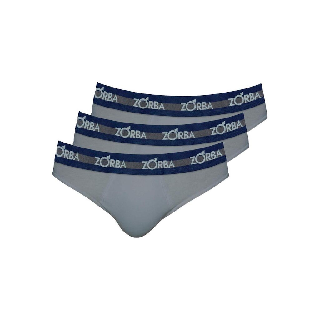 Kit com 3 Cuecas Slip Zorba 0764 Preto