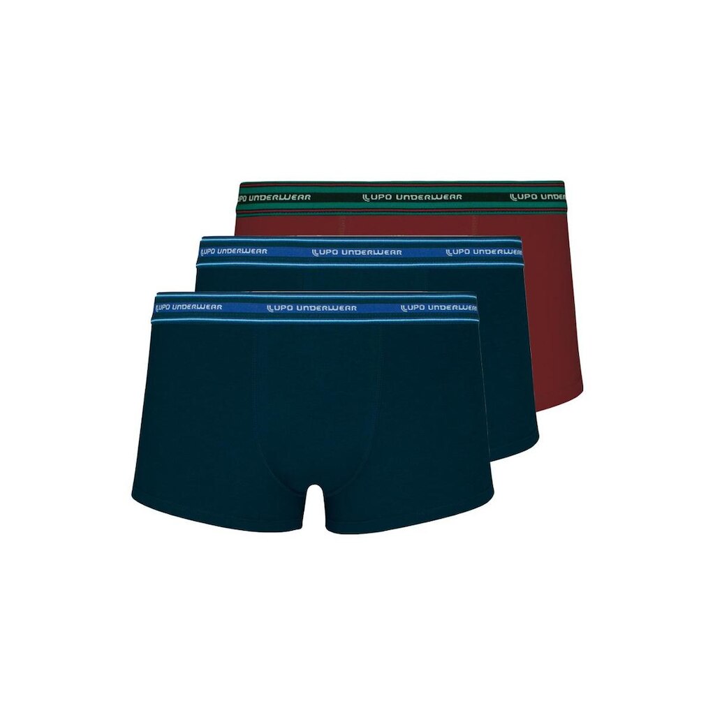 Kit com 3 Cuecas Sunga Lupo 460-003 Azul Marinho