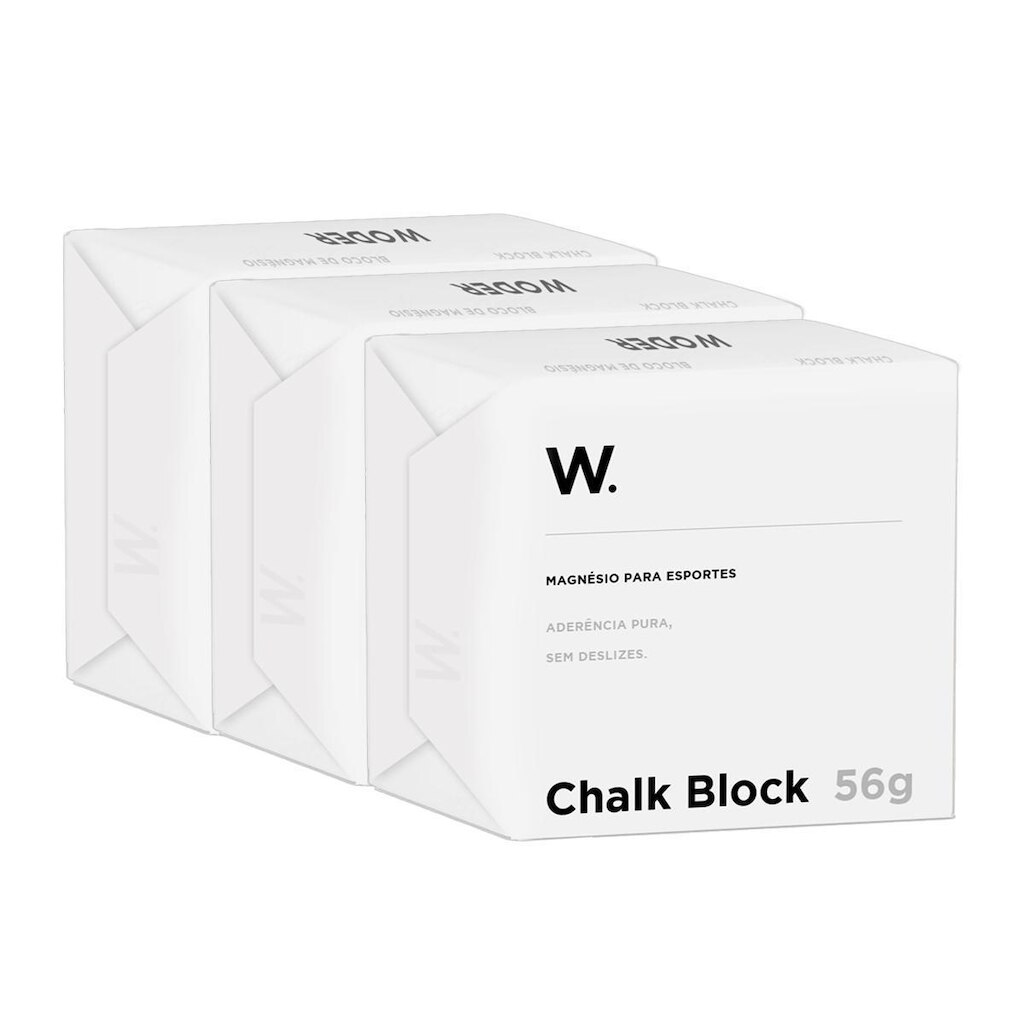 Kit Com 3 Magnésio Em Bloco Chalk Block Cross Escalada 56g
