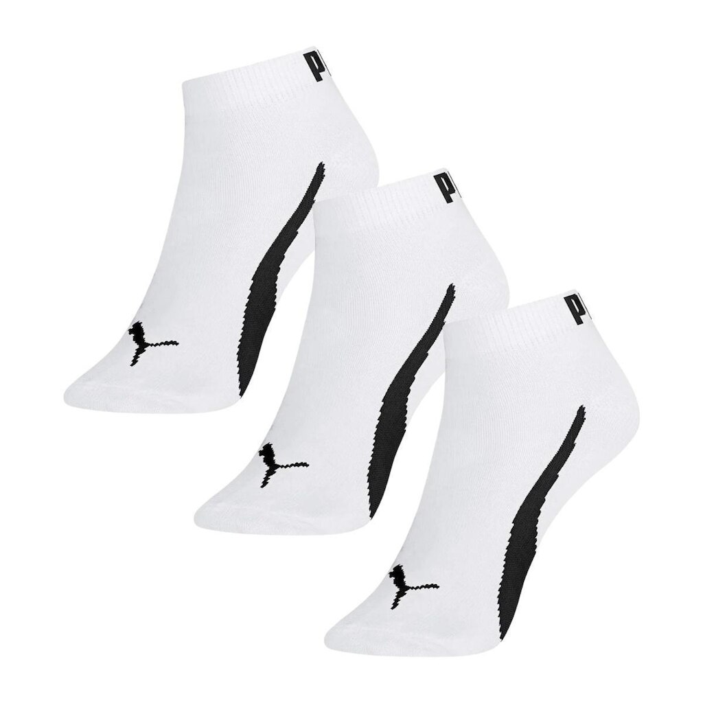 Kit com 3 Meias Cano Curto Puma Masculina Algodão 4520-001