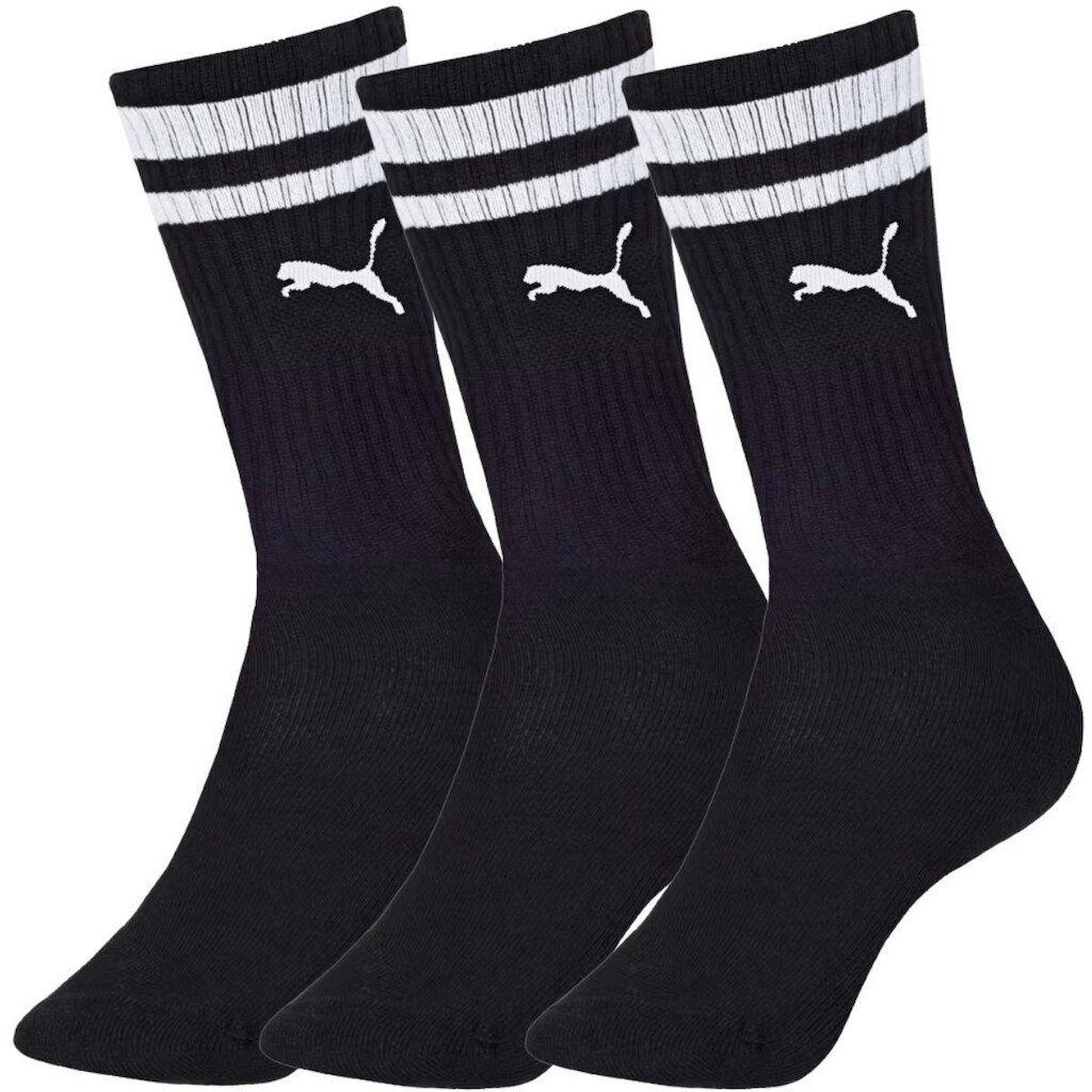 Kit com 3 Meias Esportivas Puma Masculina Cano Longo