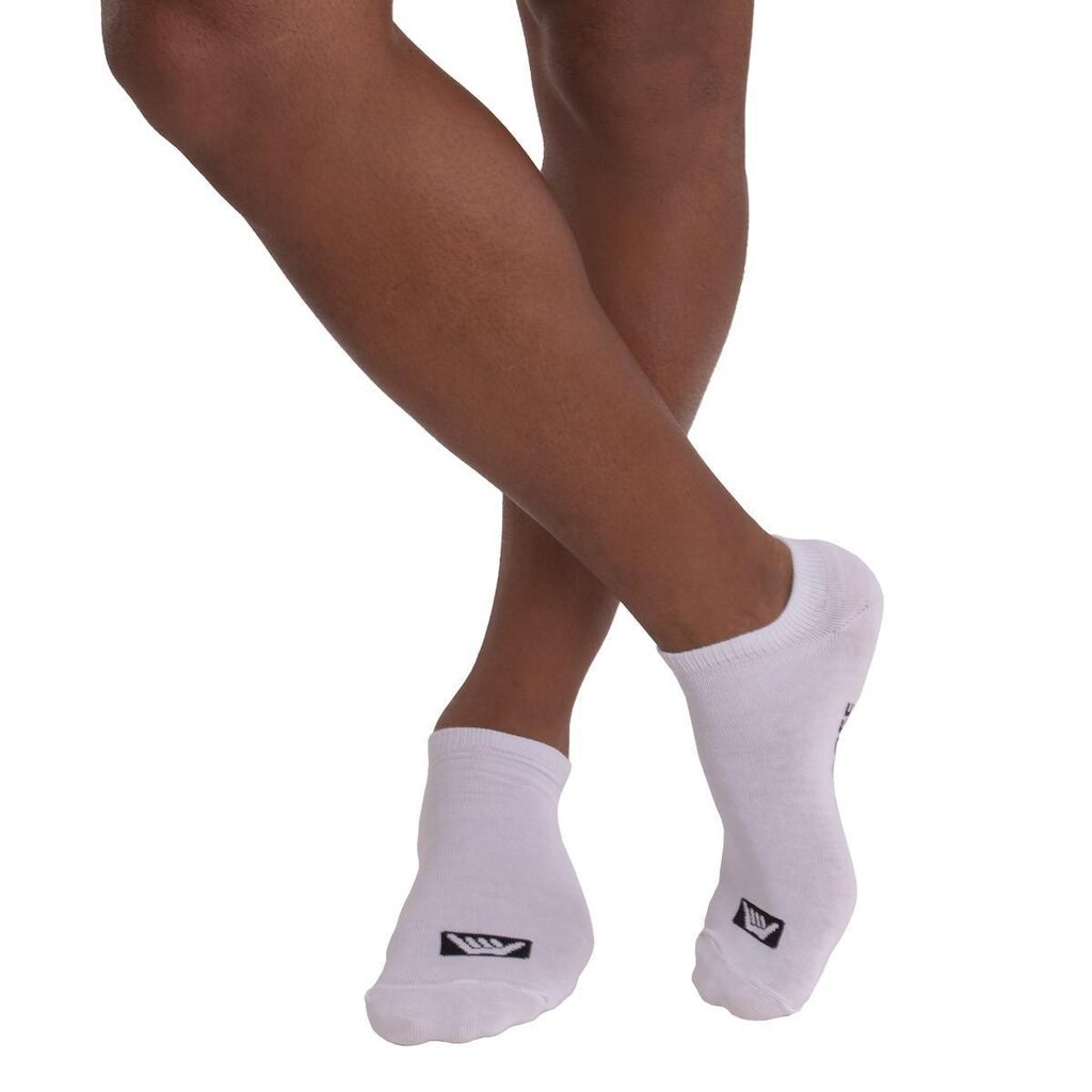 KIT com 3 Meias Mash invisível em algodão Hang Loose Masculino