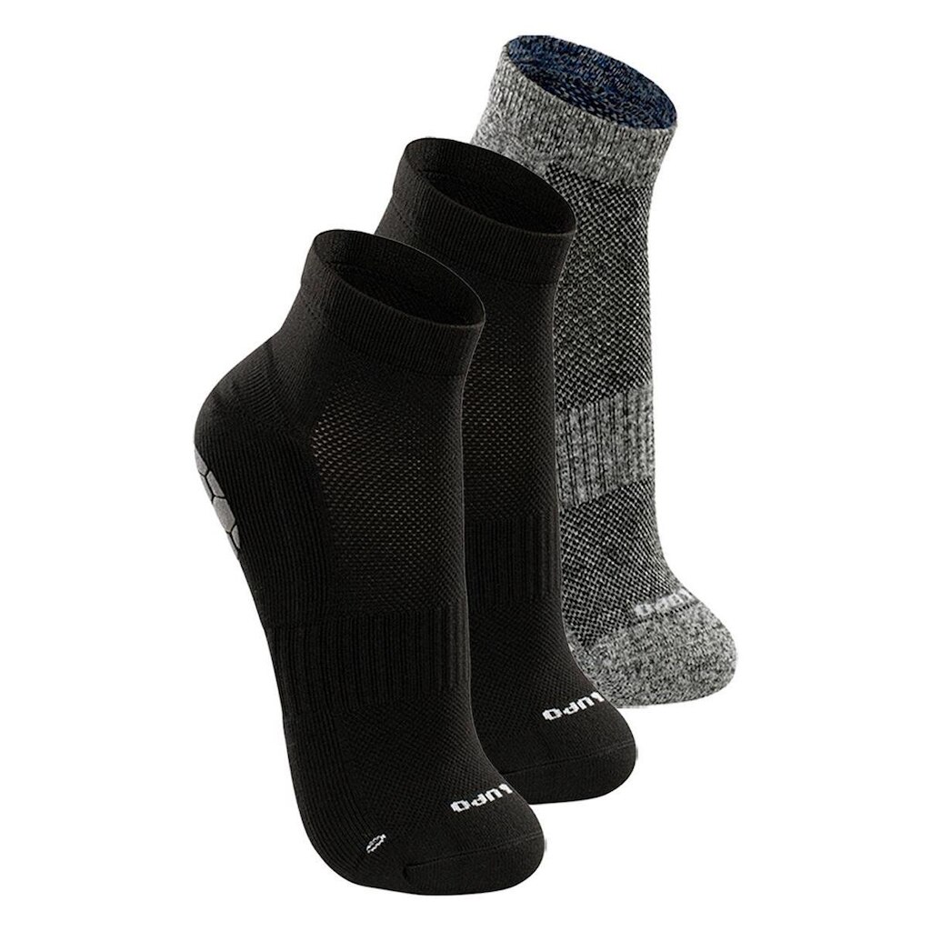 Kit com 3 Pares de Meias Antiderrapante Pilates Lupo 3310-003