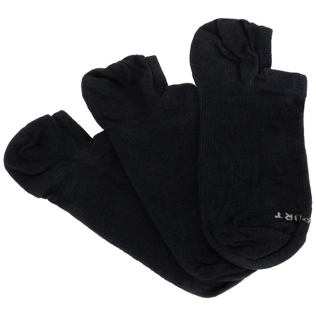 Kit Com 3 Pares De Meias Invisível Lupo 03170 - Preto - 41/44