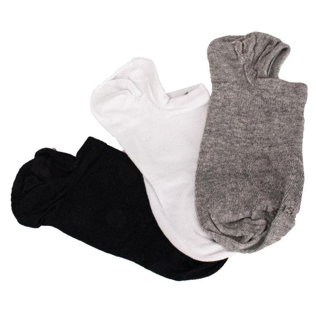 Kit Com 3 Pares De Meias Invisível Lupo 03170 - Preto - 41/44