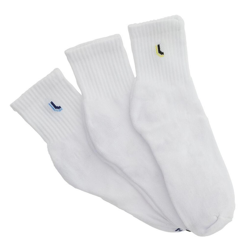 Kit Com 3 Pares De Meias Lupo Sport - 3245 - Branco - 41/44
