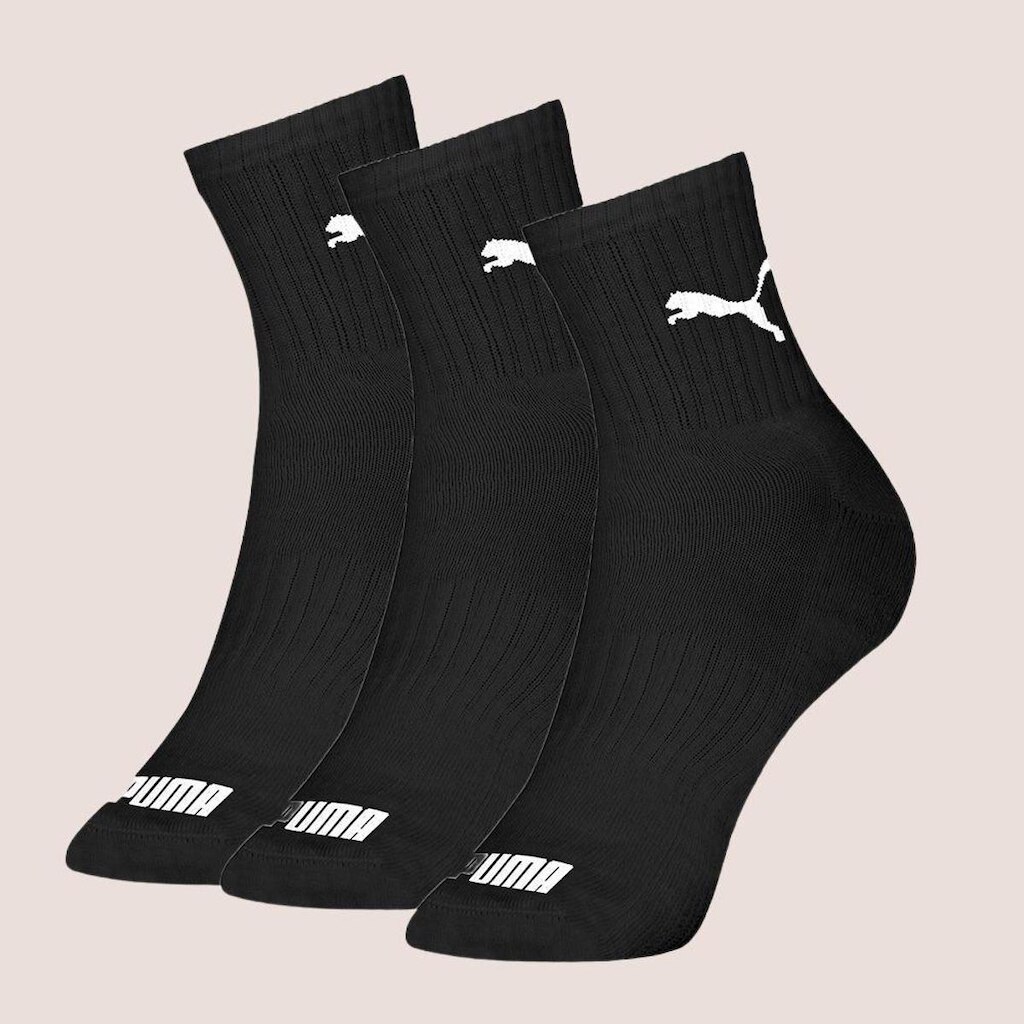 Kit Com 3 Pares Meia Esportiva Masculina Cano Médio Puma