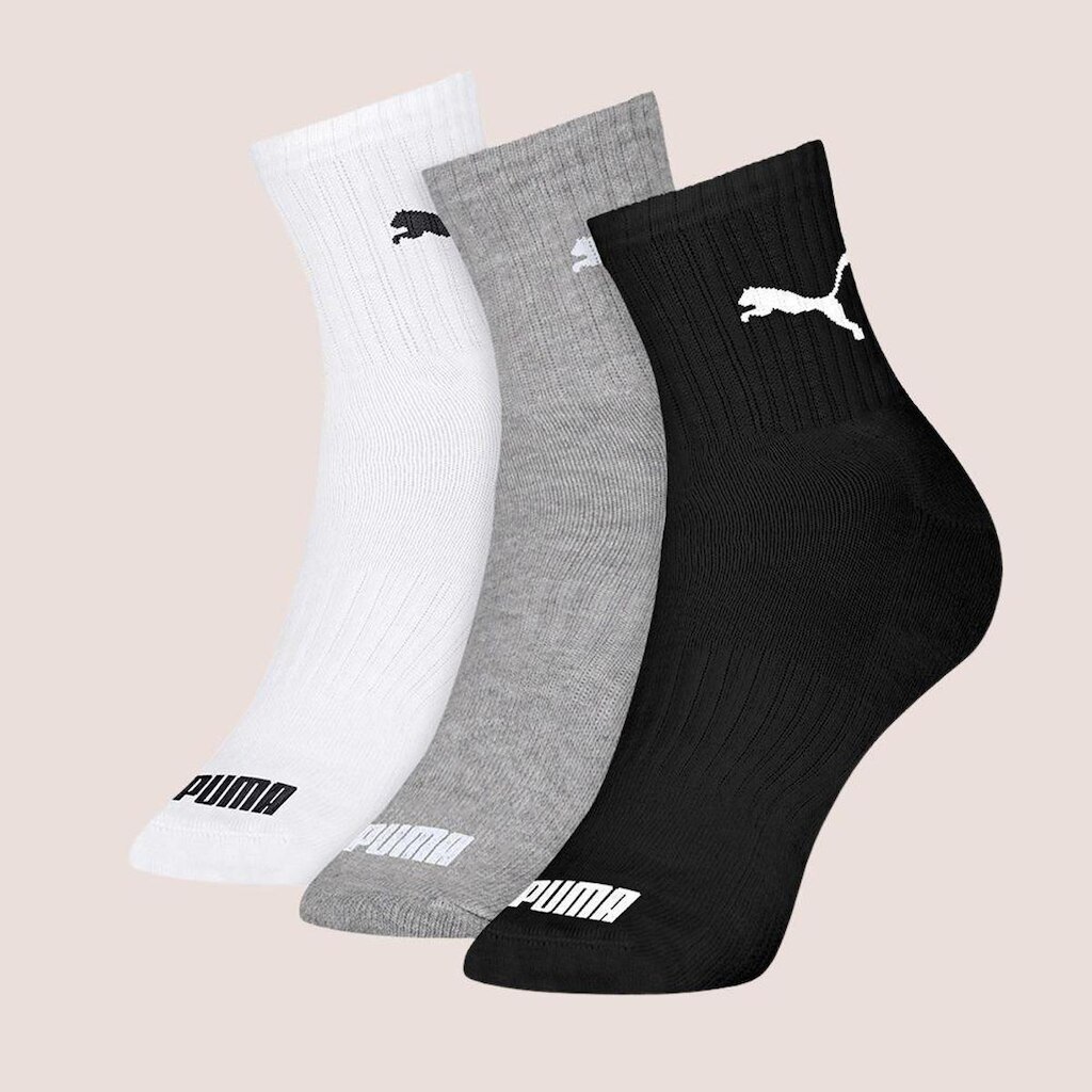 Kit Com 3 Pares Meia Esportiva Masculina Cano Médio Puma