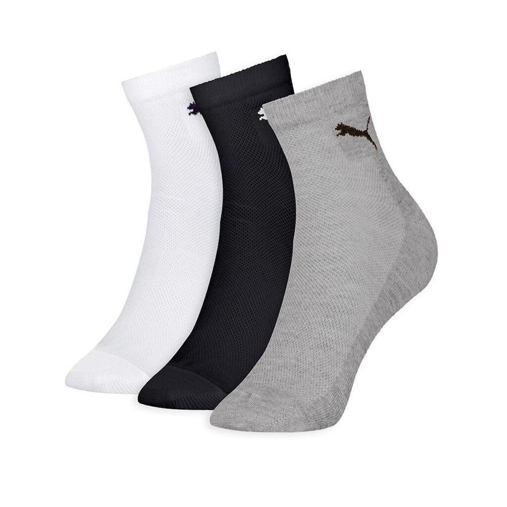 Kit Com 3 Pares Meias Cano Médio Algodão Puma Esporte Masculina