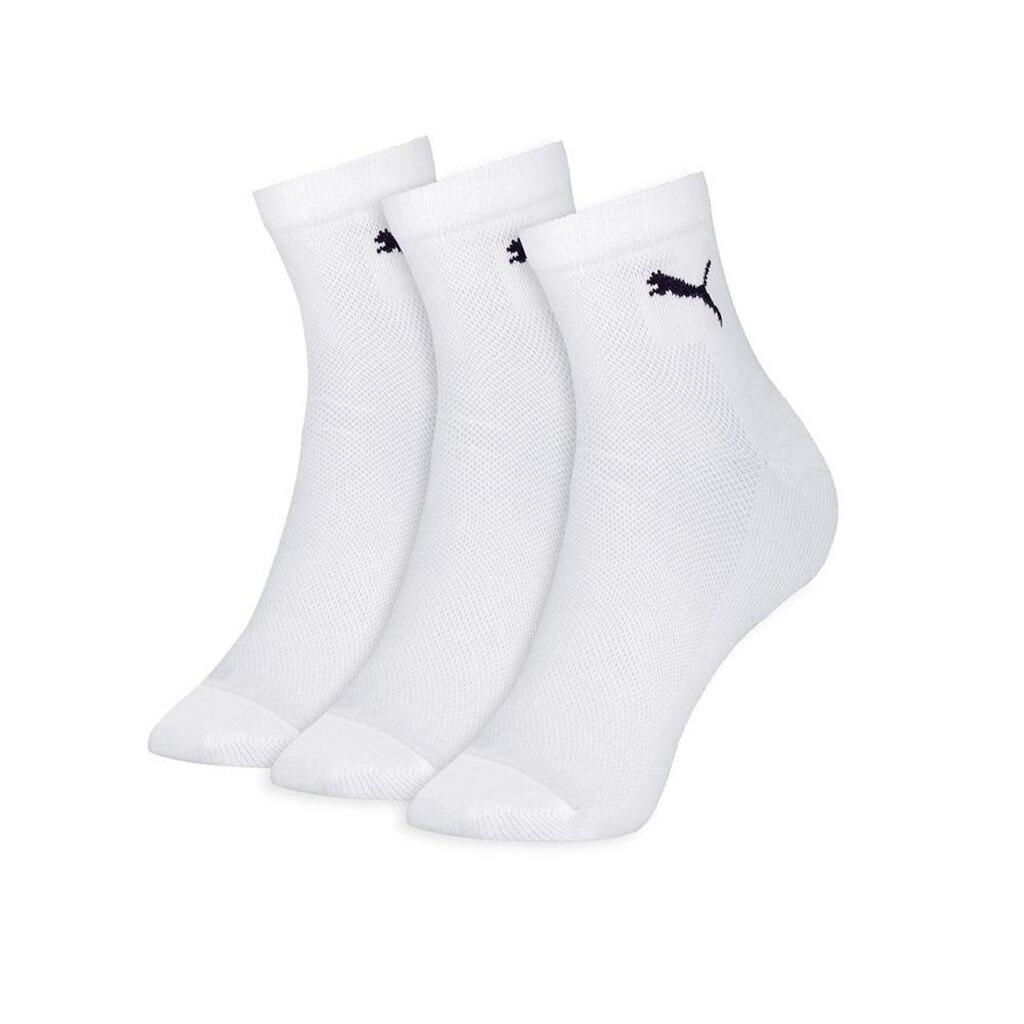 Kit Com 3 Pares Meias Cano Médio Algodão Puma Esporte Masculina