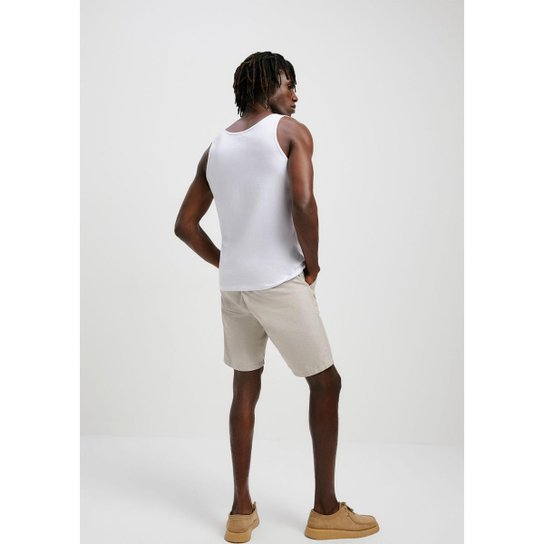 Kit Com 3 Regatas Masculinas Básicas Slim Hering