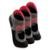 Kit com 3 Sapatilhas Antiderrapante Pilates Lupo 3286-002 Preto - Preto
