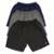 Kit com 3 Shorts Bermudas Tactel Masculino - Preto+Cinza