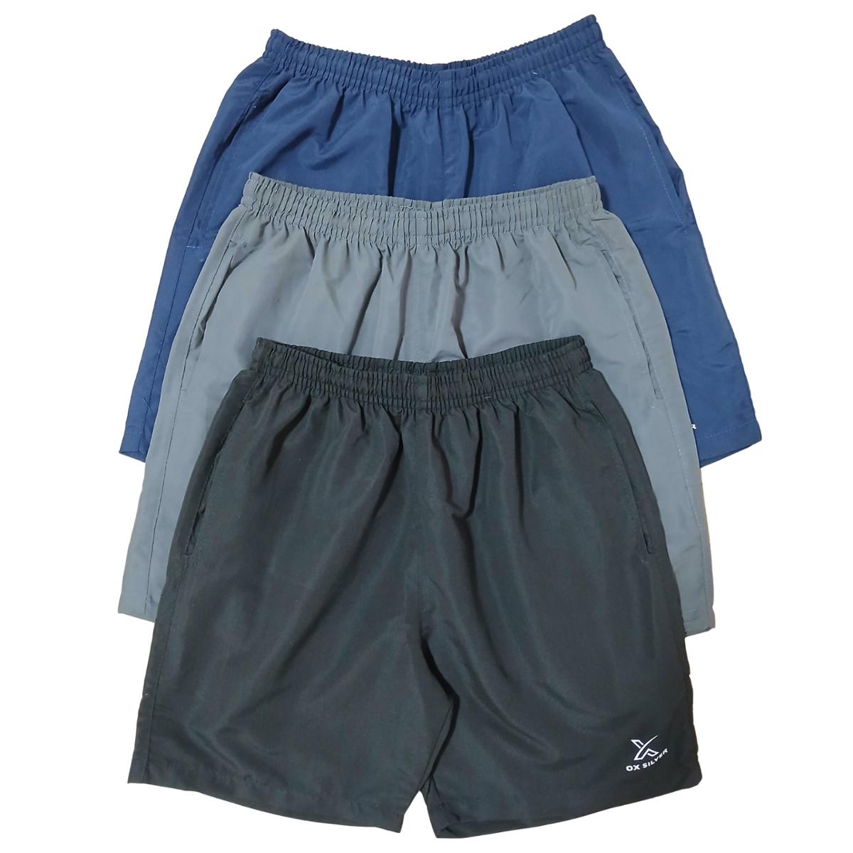 Kit com 3 Shorts Bermudas Tactel Masculino Menor preço em Kit com 3 Shorts Bermudas Tactel Masculino