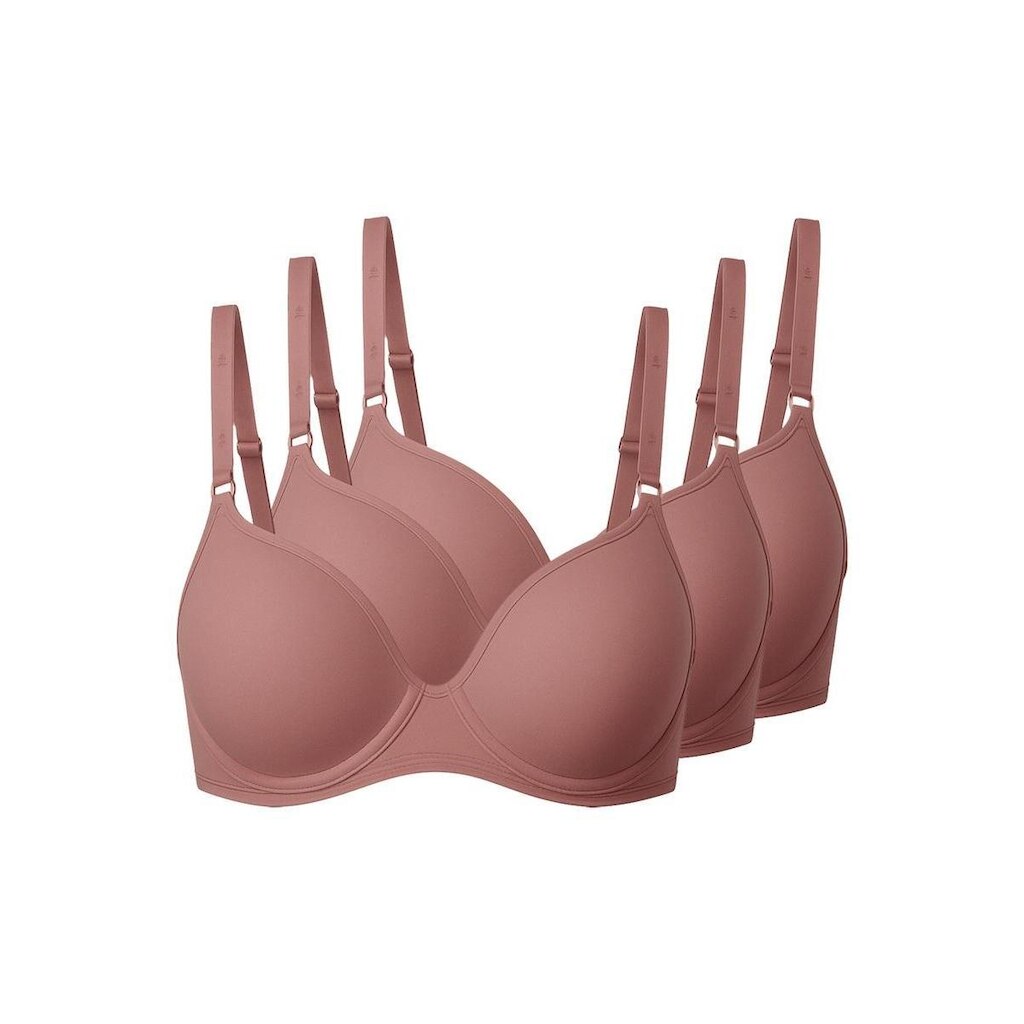 Kit com 3 Sutiãs com Aro e Bojo Liz 51818 Taça B