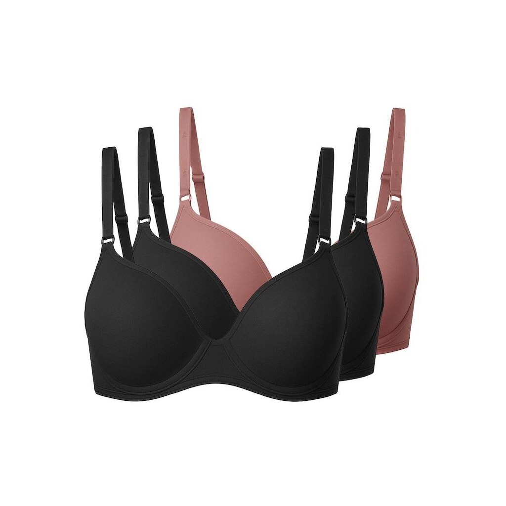 Kit com 3 Sutiãs com Aro e Bojo Liz 51818 Taça B
