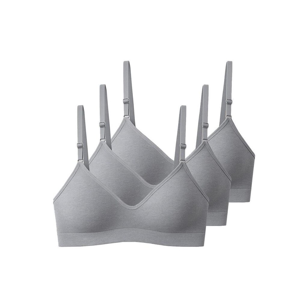 Kit com 3 Sutiãs sem Aro e sem Bojo Liz 71710 Taça B