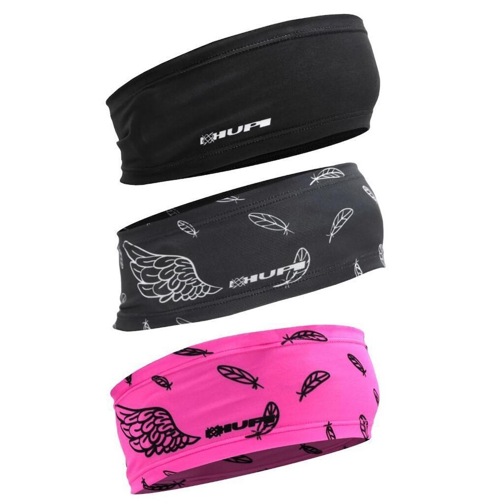 Kit com 3 Testeira Headband Faixa de Cabeça Hupi Asas