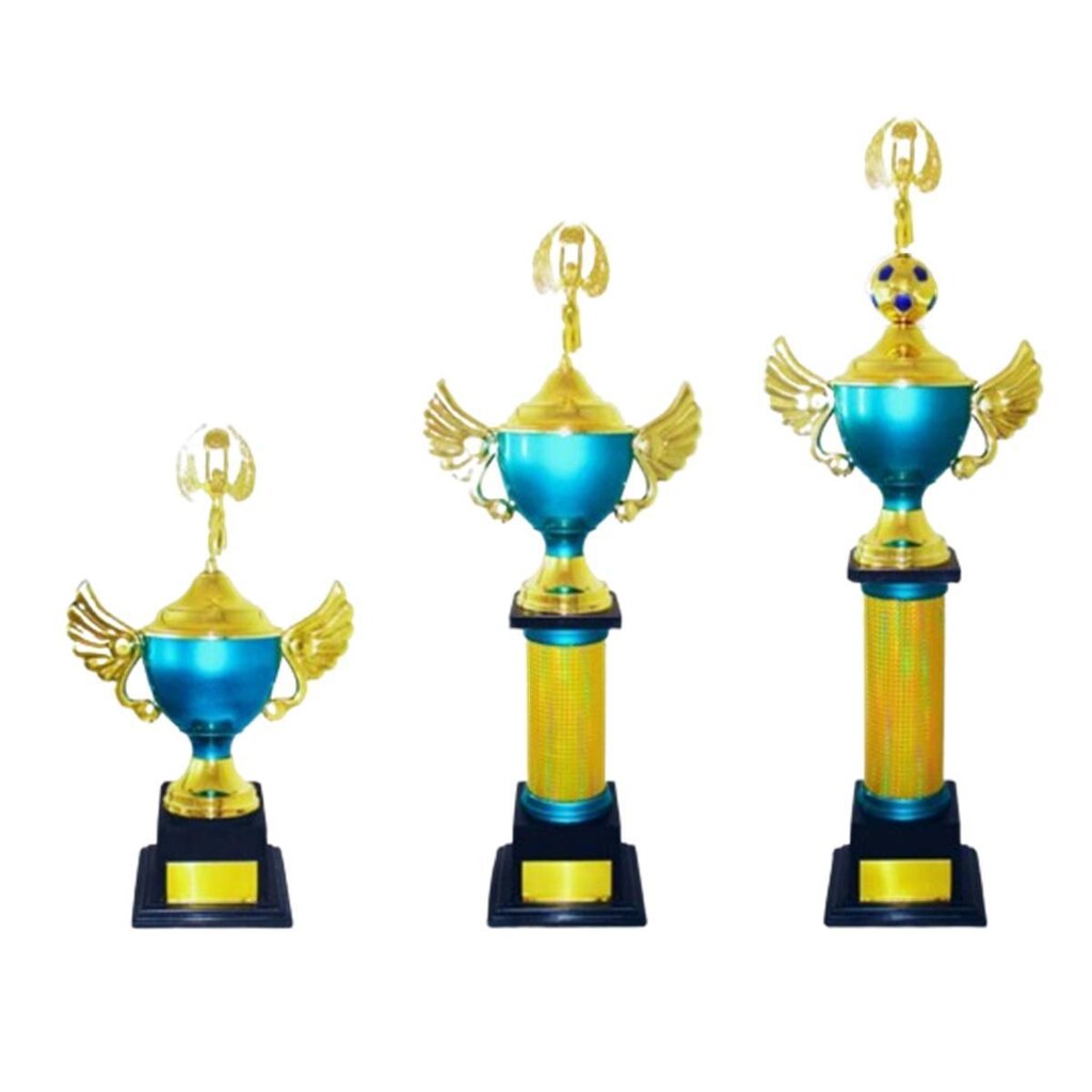 Kit com 3 Troféus Irmossi Grande - Tamanhos 103cm, 85cm, 61cm