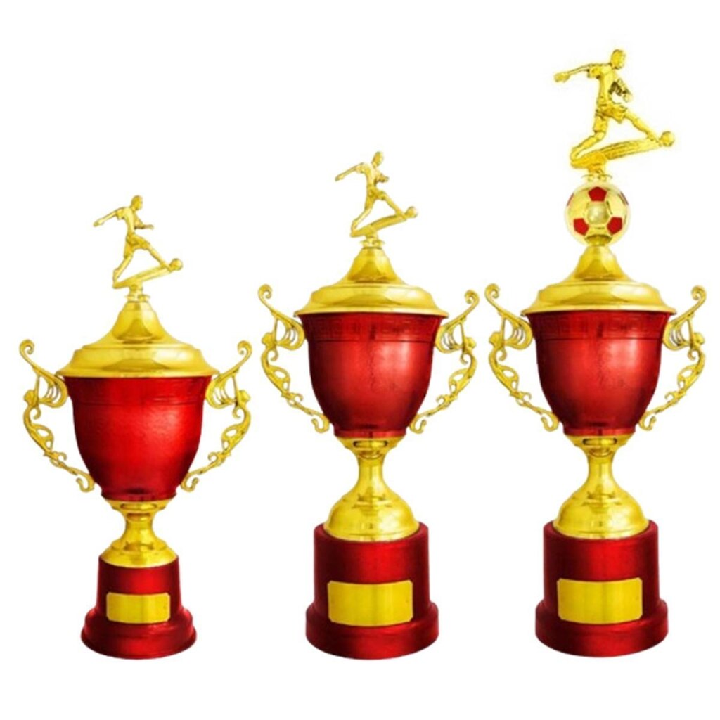 Kit com 3 Troféus Irmossi Grande - Tamanhos 107cm, 90cm, 80cm