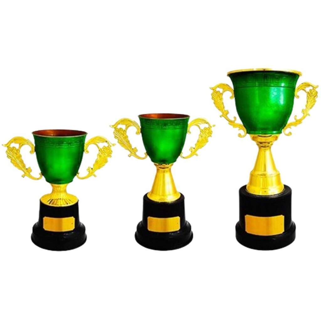 Kit com 3 Troféus Irmossi Médio - Tamanhos 66cm, 43cm, 35cm