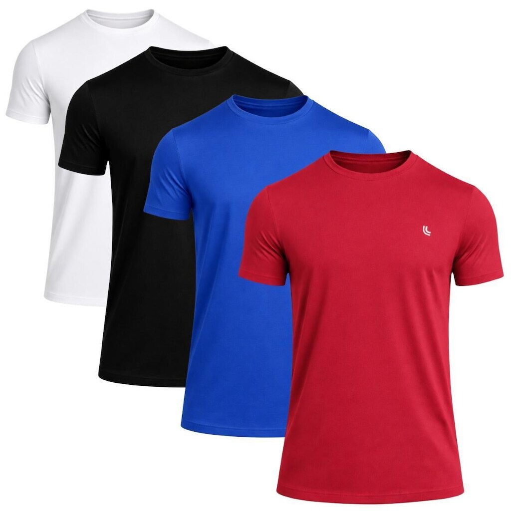 Kit com 4 Camisas Esportivas Lupo Sport Fit