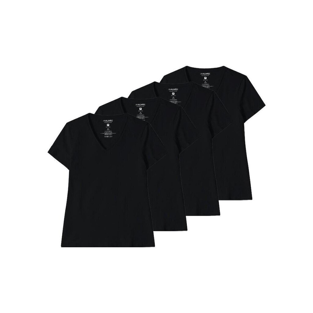 Kit com 4 Camisetas Feminina Malwee 1000004502 Branco