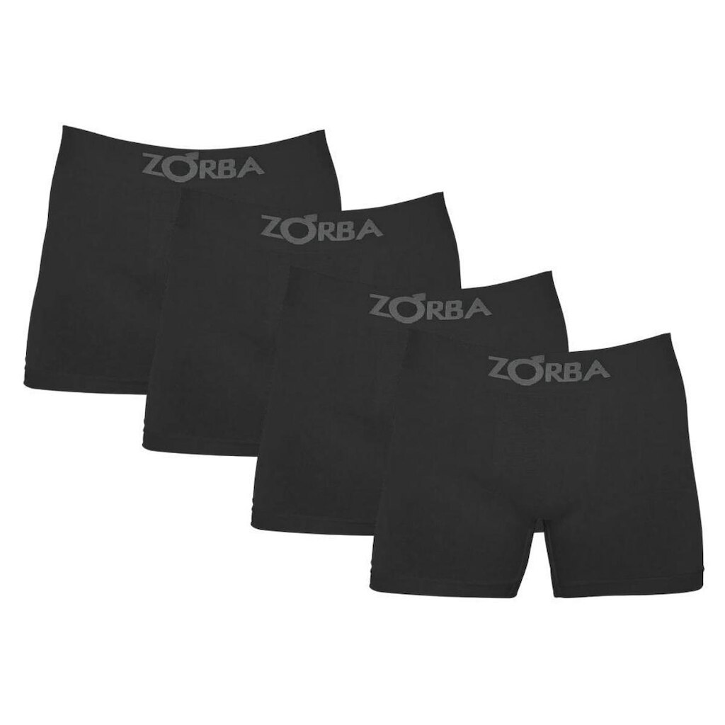Kit Com 4 Cuecas Boxer Algodão Sem Costura Zorba 781