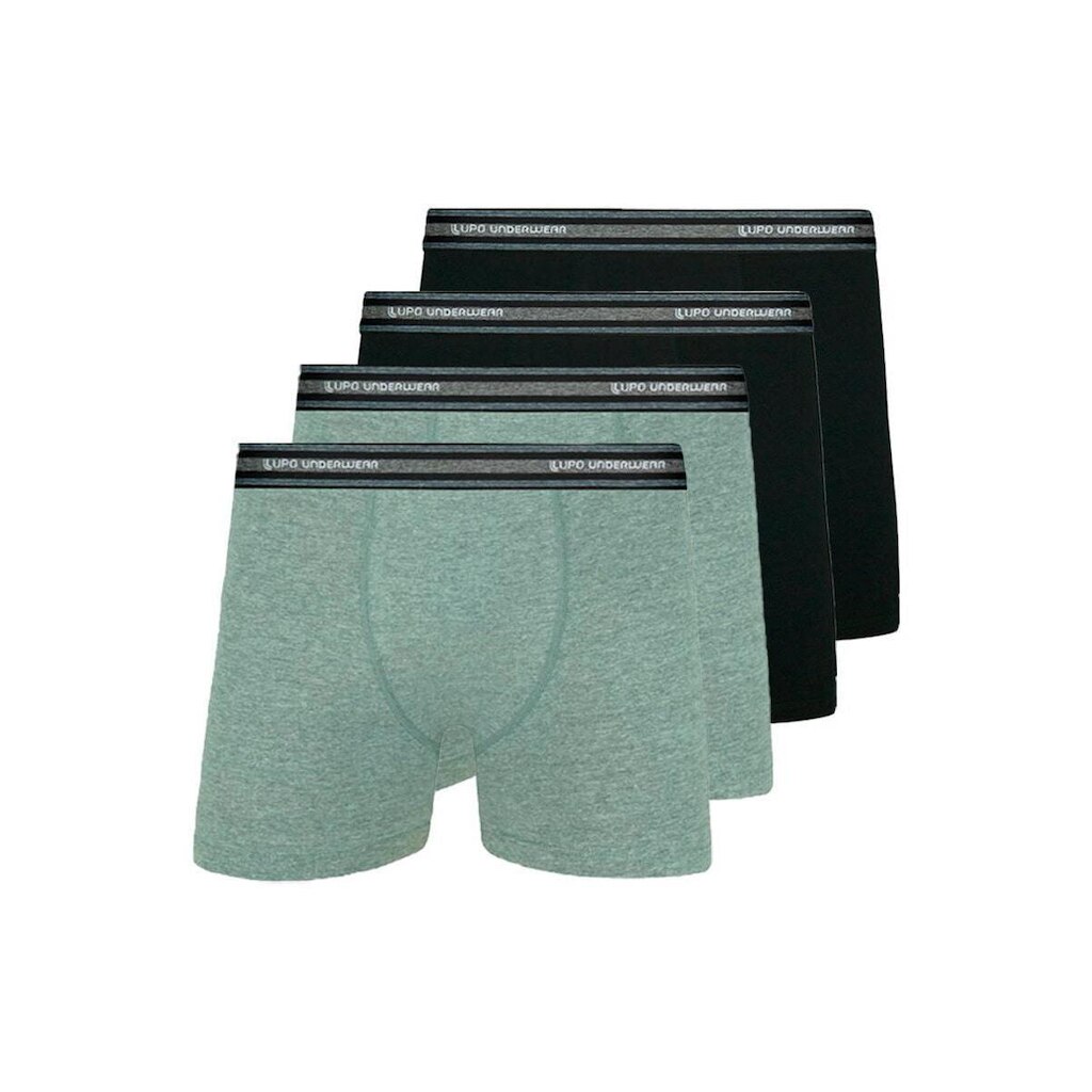Kit com 4 Cuecas Boxer Lupo 523-088 Cinza