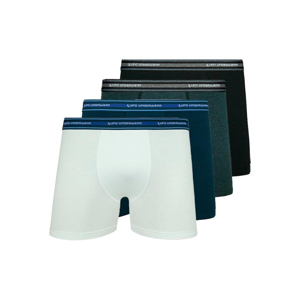 Kit com 4 Cuecas Boxer Lupo 523-088 Cinza