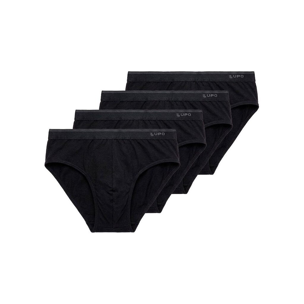 Kit com 4 Cuecas Slip Lupo 485-003