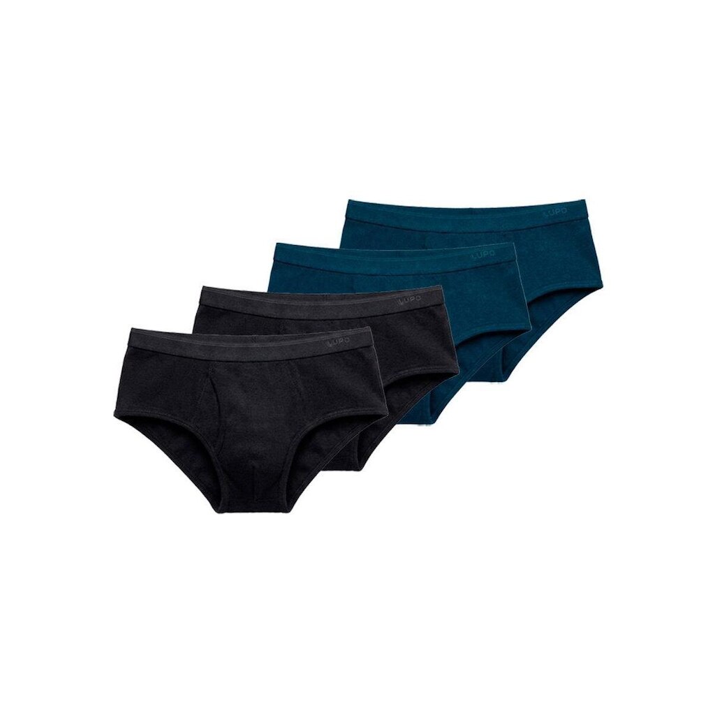 Kit com 4 Cuecas Slip Lupo com Abertura 546-003