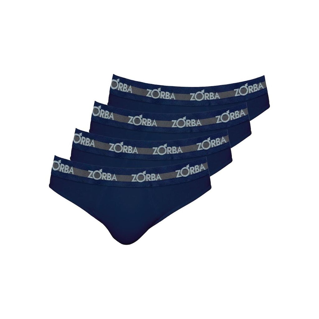 Kit com 4 Cuecas Slip Zorba 0764 Preto