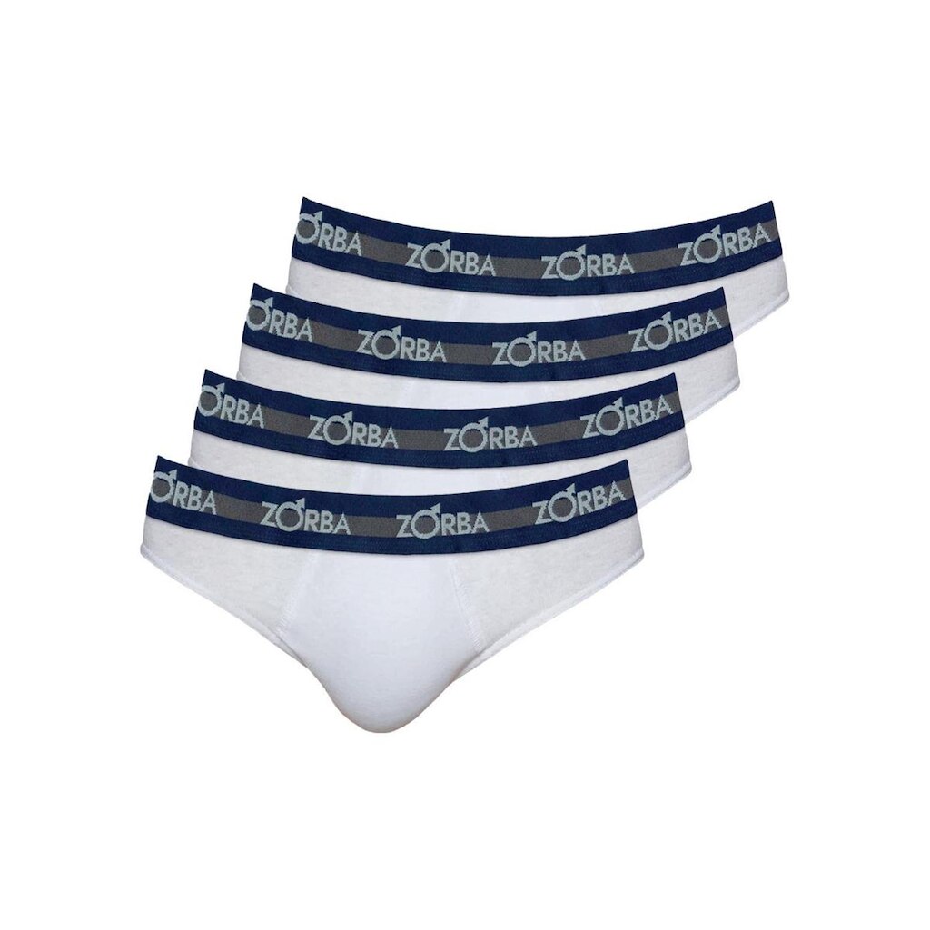 Kit com 4 Cuecas Slip Zorba 0764 Preto