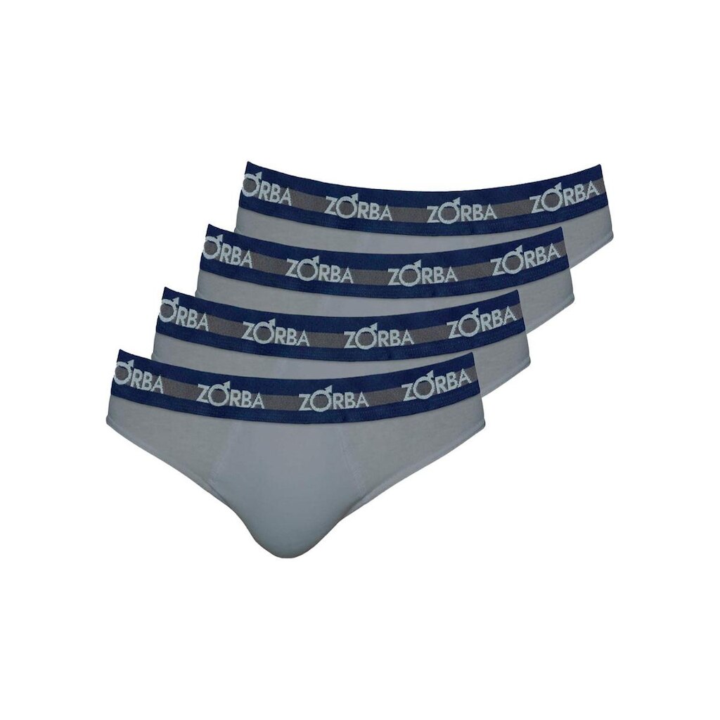 Kit com 4 Cuecas Slip Zorba 0764 Preto