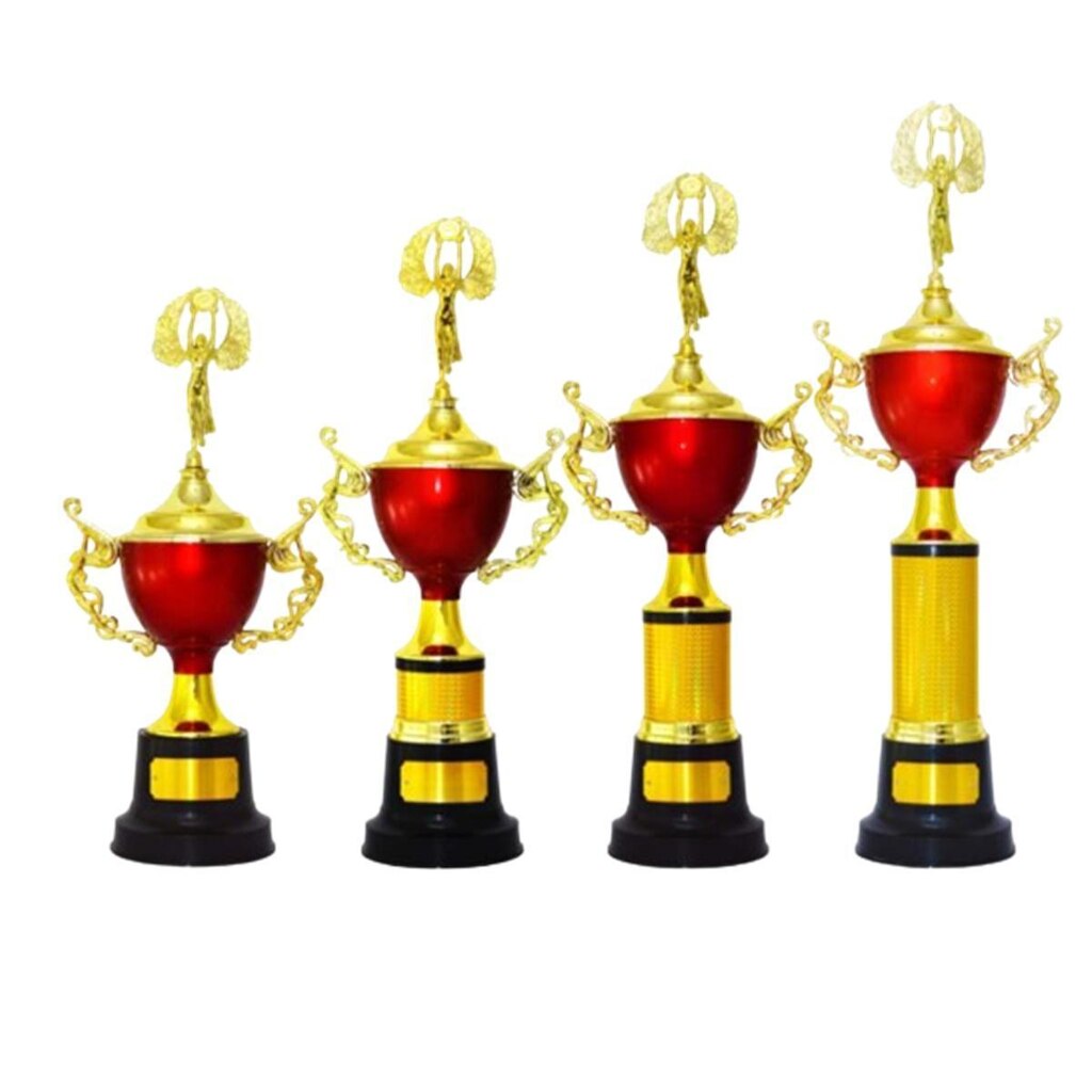 Kit com 4 Troféus Irmossi Médios - Tamanhos 65cm, 74cm, 80cm, 88cm