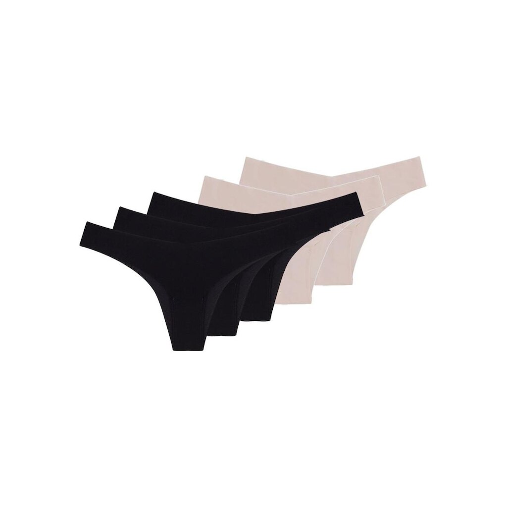 Kit com 5 Calcinhas Biquíni Hope 34850 Preto
