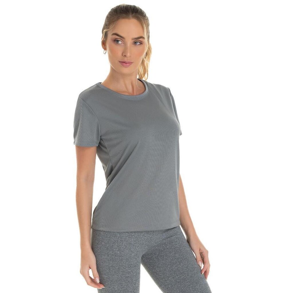 Kit com 5 Camisetas Femininas Dry Proteção UV 30