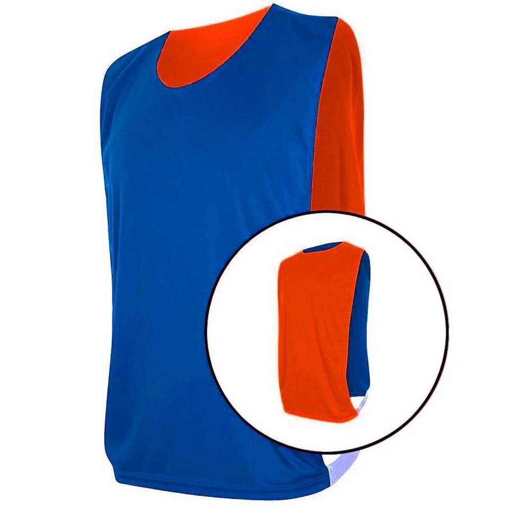 Kit com 5 Coletes Dupla Face TRB Azul e Laranja