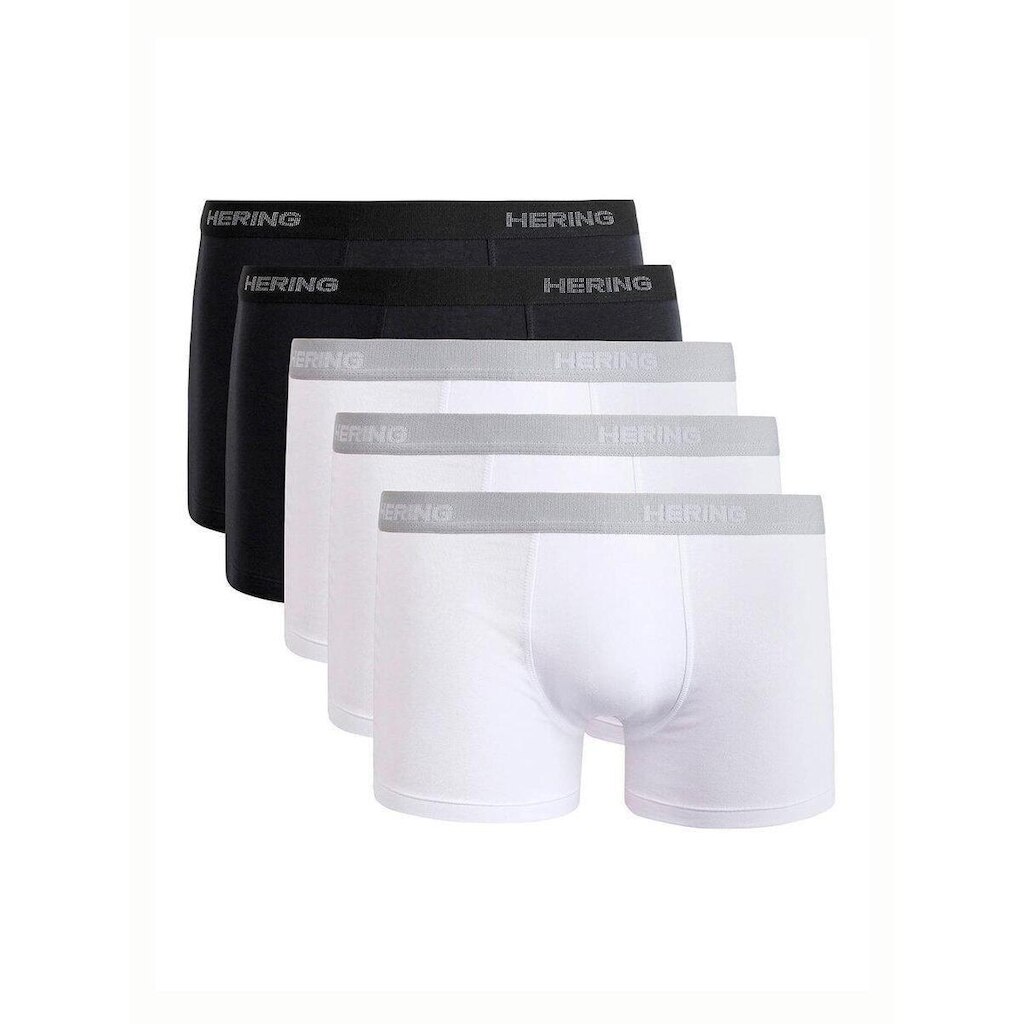 Kit com 5 Cuecas Boxer Hering 77qu Cinza