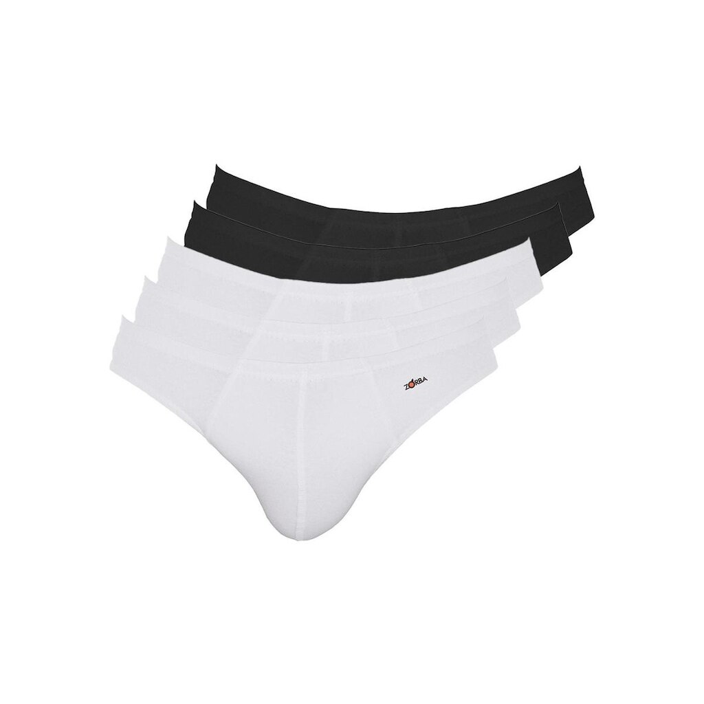 Kit com 5 Cuecas Slip Zorba 772 Branco
