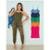 Kit Com 5 Regatas Alcinha Feminina Lisa - Cores Variadas - Colorido
