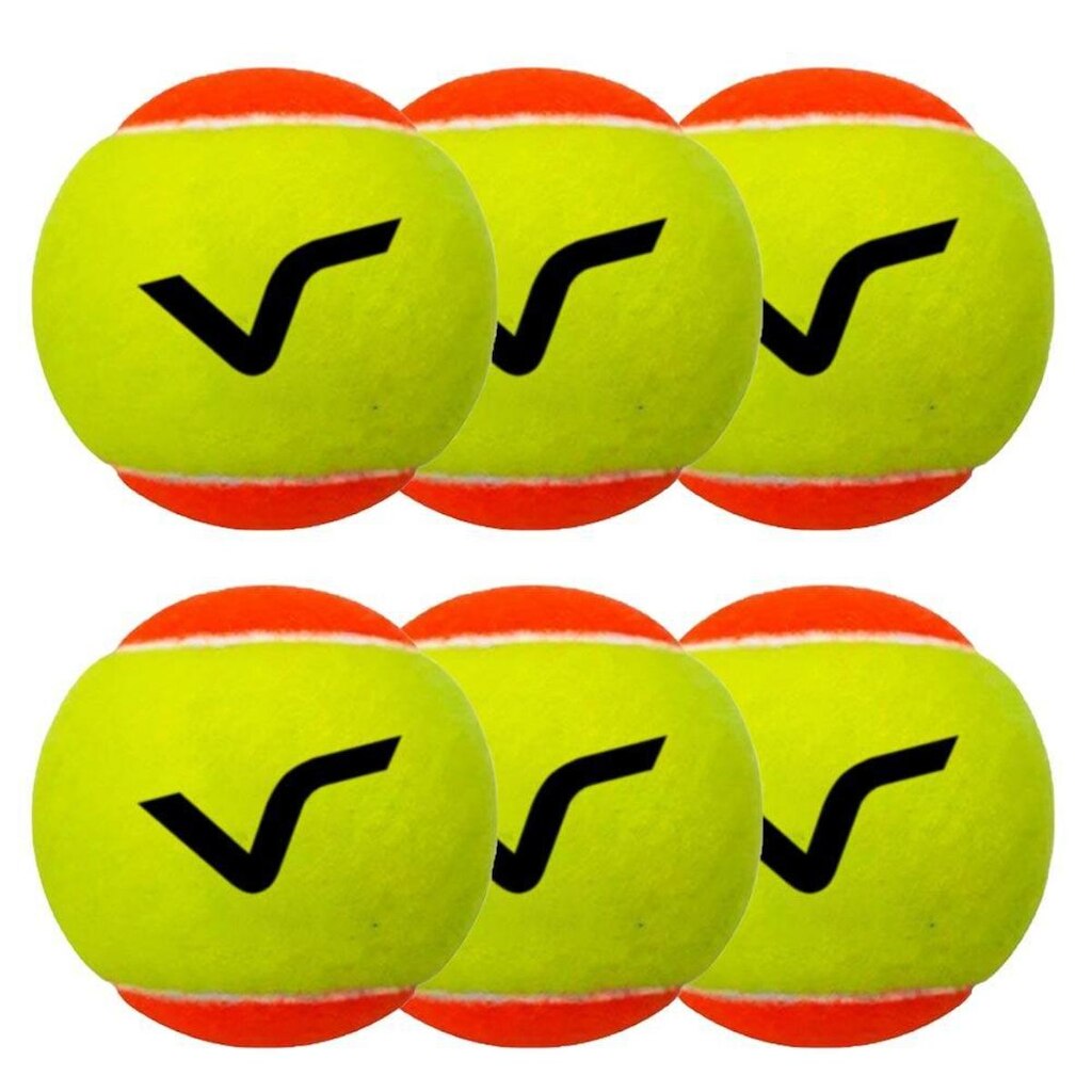 Kit Com 6 Bolas Para Beach Tennis Vg+