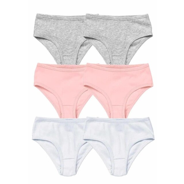 Kit com 6 Calcinhas Infantil Hering 577a Branco