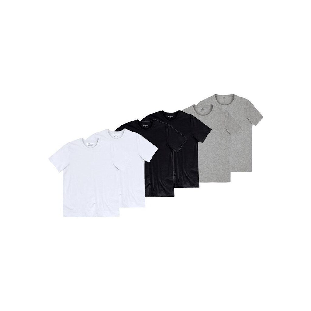 Kit com 6 Camisetas Masculina Hering 4fv2 Branco