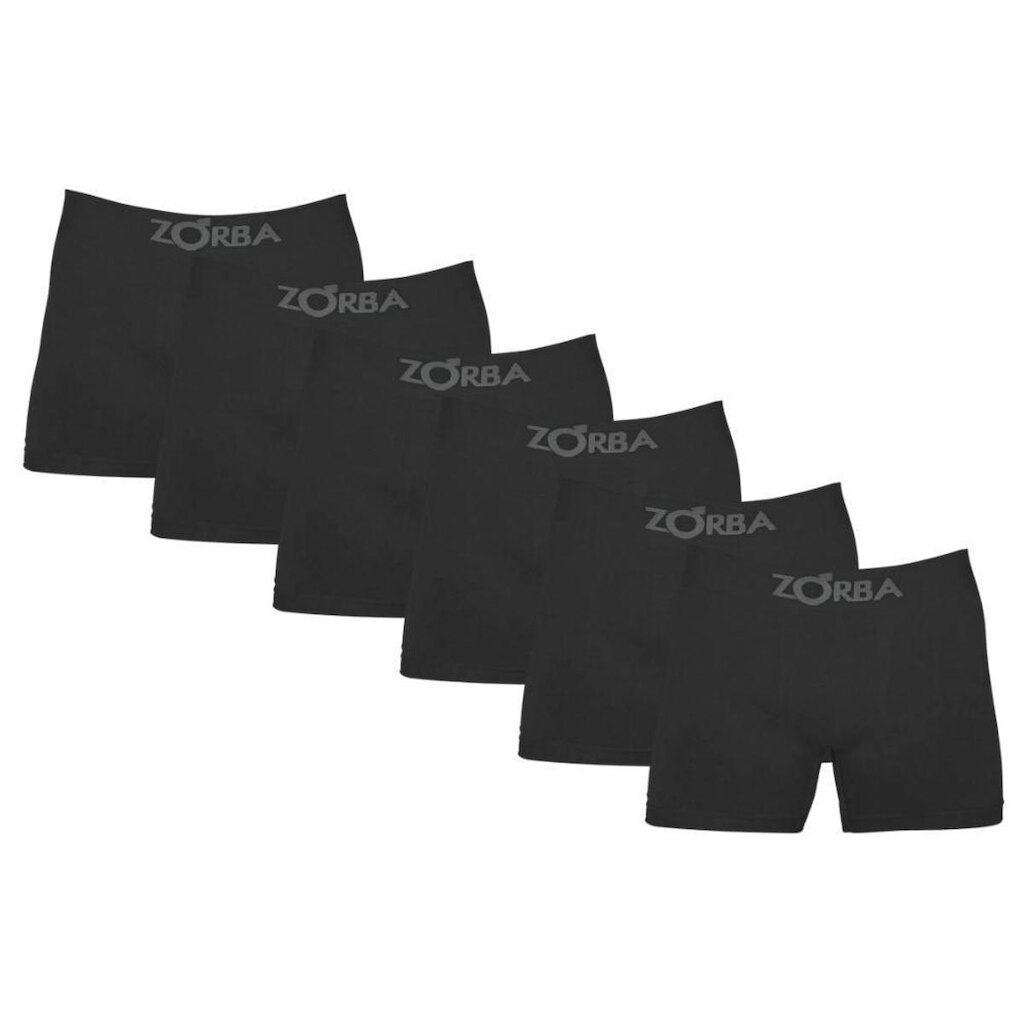 Kit Com 6 Cuecas Boxer Algodão Sem Costura Zorba 781