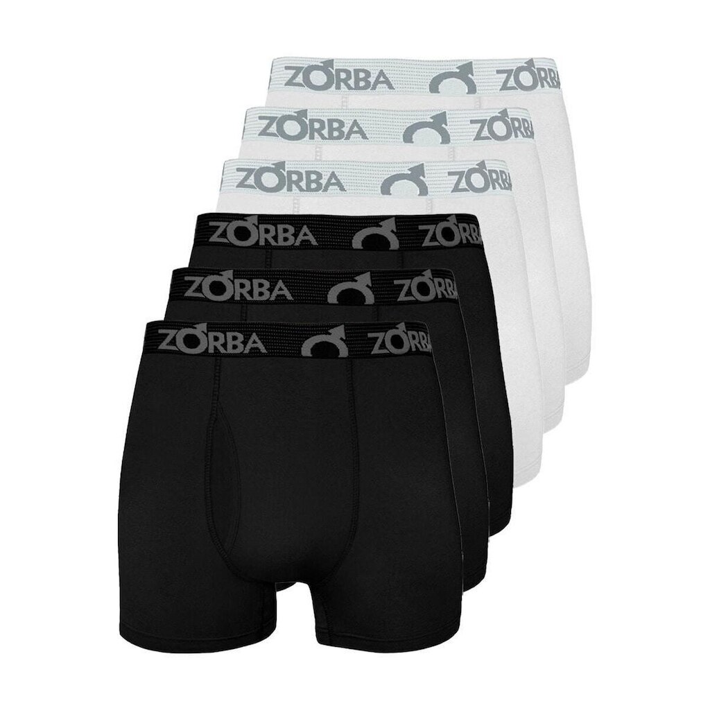 Kit com 6 Cuecas Boxer com Abertura Zorba 848