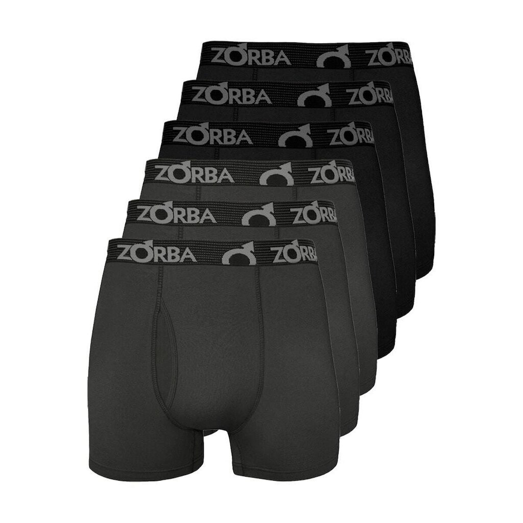 Kit com 6 Cuecas Boxer com Abertura Zorba 848