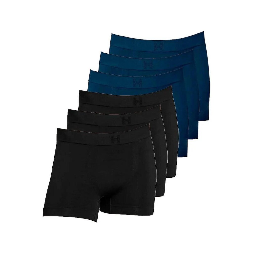 Kit com 6 Cuecas Boxer Hope Smc61020 Preto
